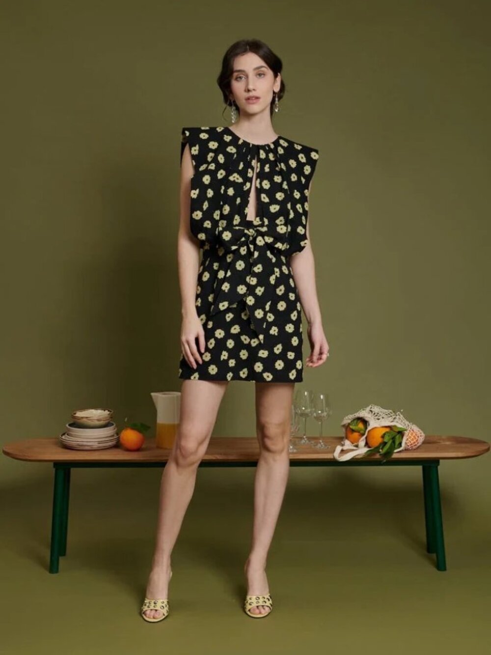 Ghospell Imogen Print Mini Dress